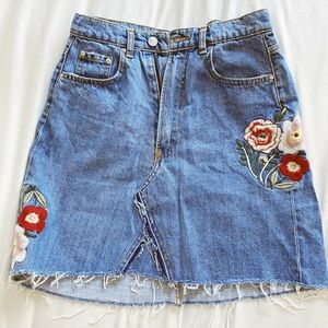 Denim skirt from Zara